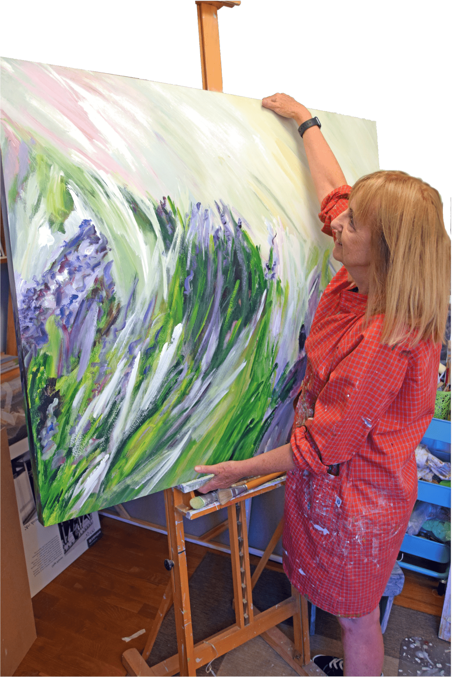 Olga Alonso cuadro de arte con sensacion de paisaje